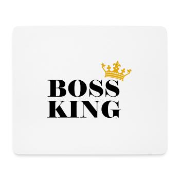 Boss King Geschenk Männer König - Mousepad (Querformat) - Weiß - Vorne