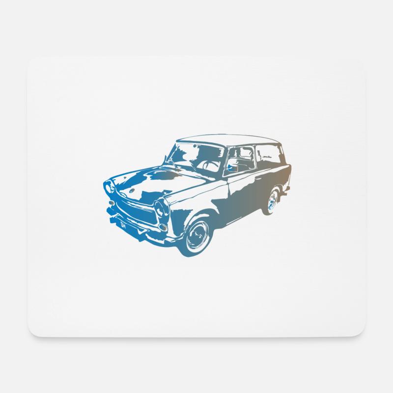 601 Kombi Trabi - Mousepad (Querformat) - Weiß