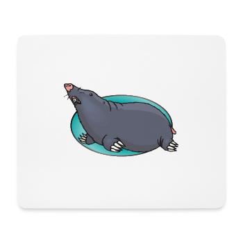 Animaux animaux Mole - Tapis de souris (format paysage) - blanc - Devant