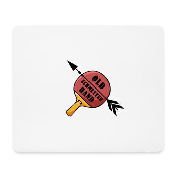 tischtennis ping pong old schmetterhand - Mousepad (Querformat) - Weiß - Vorne