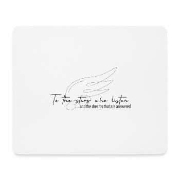 ACOTAR-Merch: To the stars who listen... - Mousepad (Querformat) - Weiß - Vorne