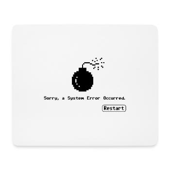 system error - Mousepad (Querformat) - Weiß - Vorne