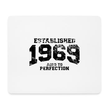 established 1969 - aged to perfection - Mousepad (Querformat) - Weiß - Vorne
