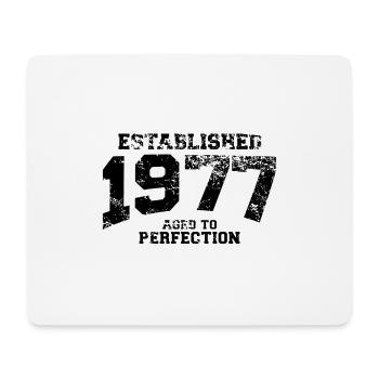 established 1977 - aged to perfection(uk) - Mouse Pad (horizontal) - white - Front