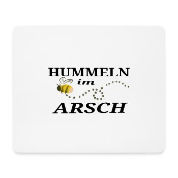 Hummeln im Arsch - Mousepad (Querformat) - Weiß - Vorne