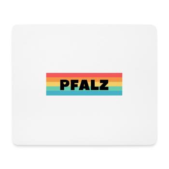 Pfalz Regenbogen mit Herz von PFALZstyle - Mousepad (Querformat) - Weiß - Vorne