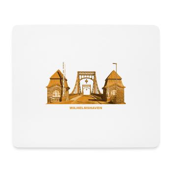 Wilhelmshaven Brücke Nordsee Niedersachsen - Mousepad (Querformat) - Weiß - Vorne