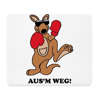 kangaroo - Mouse Pad (horizontal) - white - Front