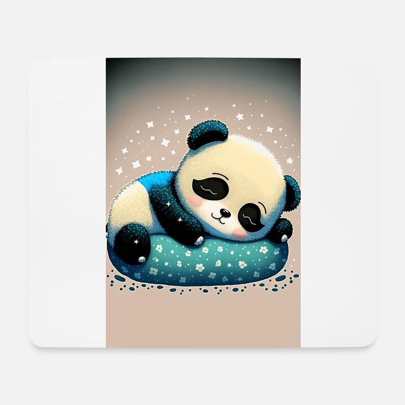 Baby Panda Dodo - Mousepad (Querformat) - Weiß