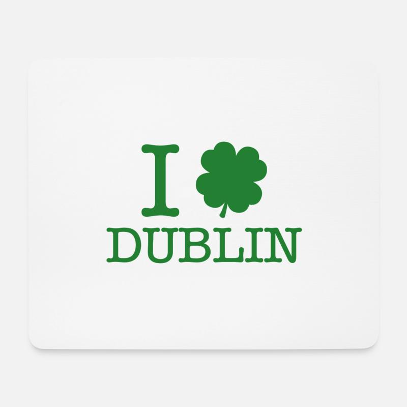 Ich liebe Dublin - Mousepad (Querformat) - Weiß