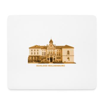 Château de Waldenburg Saxe Ville de poterie de Zwickau - Tapis de souris (format paysage) - blanc - Devant