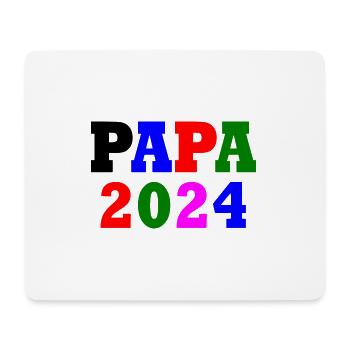 Papa 2024 - Mousepad (Querformat) - Weiß - Vorne