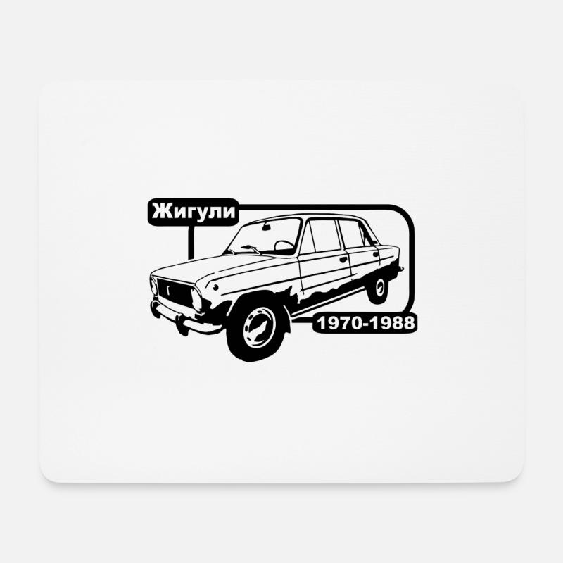 Lada Shiguli - Mousepad (Querformat) - Weiß