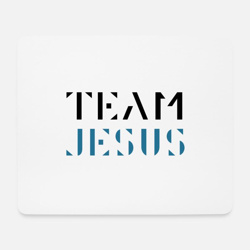 Team Jesus - Mouse Pad (horizontal) - white
