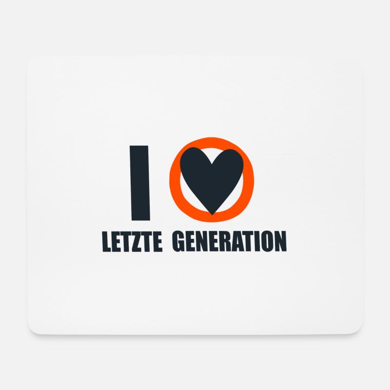 Letzte Generation - Design 6 - Mousepad (Querformat) - Weiß