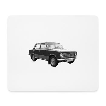 Voiture Shiguli 1200 URSS Russie Classic Car Lada - Tapis de souris (format paysage) - blanc - Devant