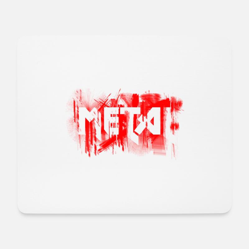 metal - Mousepad (Querformat) - Weiß