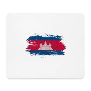 Cambodia Vintage Flag / Gift Angkor - Mouse Pad (horizontal) - white - Front