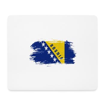 Bosnien Vintage Flagge / Geschenk Sarajevo - Mousepad (Querformat) - Weiß - Vorne