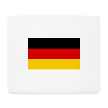 Drapeau de l'Allemagne 🇩🇪 - Tapis de souris (format paysage) - blanc - Devant