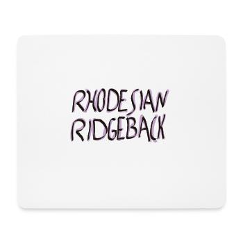 Rhodesian Ridgeback SchriftzugDesign - Mousepad (Querformat) - Weiß - Vorne