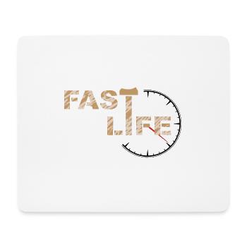 VIE RAPIDE - Tapis de souris (format paysage) - blanc - Devant