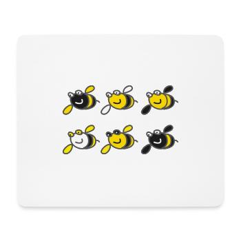 Bienchen - Mousepad (Querformat) - Weiß - Vorne