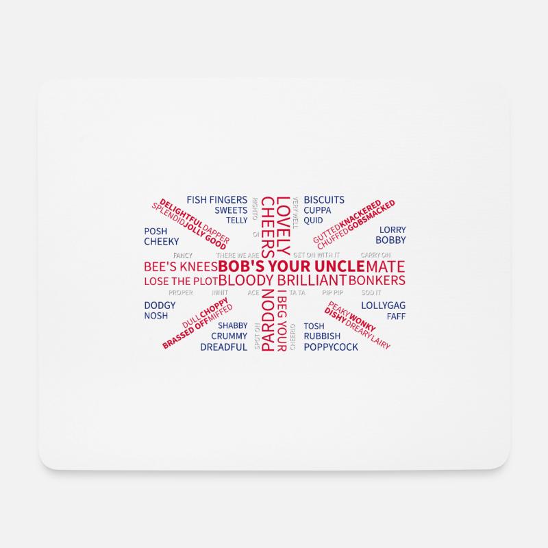 UBERBRITISH - Mousepad (Querformat) - Weiß