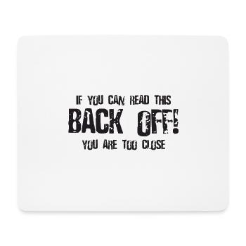 Sich zurück! - Mousepad (Querformat) - Weiß - Vorne