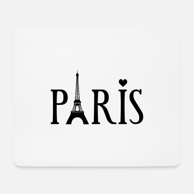 Paris Eiffel Tower - Mouse Pad (horizontal) - white