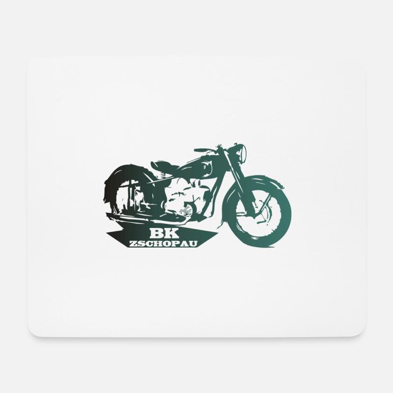 MZ BK Zschopau - Mousepad (Querformat) - Weiß