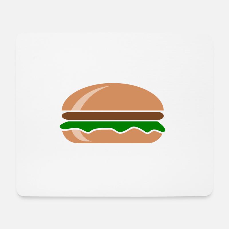 Hamburger burger - Mouse Pad (horizontal) - white