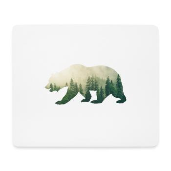 Grizzly - Mouse Pad (horizontal) - white - Front