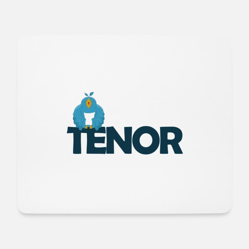 Chor Tenor - Mousepad (Querformat) - Weiß