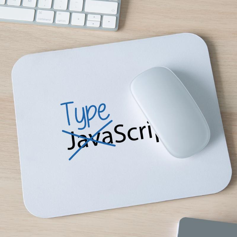 Typescript over Javascript Mousepad (Querformat)