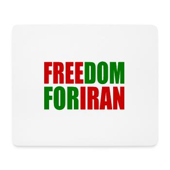 Freedom for iran - Mousepad (Querformat) - Weiß - Vorne