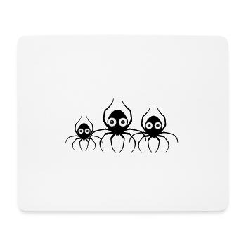 Spiders,Spider Family,Spider,Family,Trio - Mouse Pad (horizontal) - white - Front