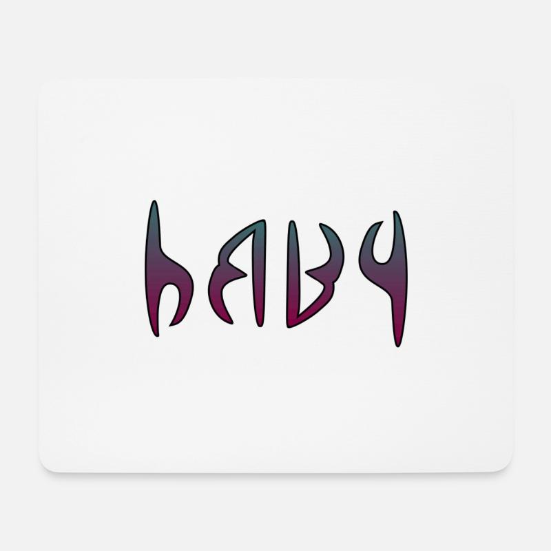 Baby - Mousepad (Querformat) - Weiß
