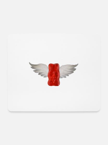 gummibaerchen_angel - Mousepad (Querformat) - Weiß