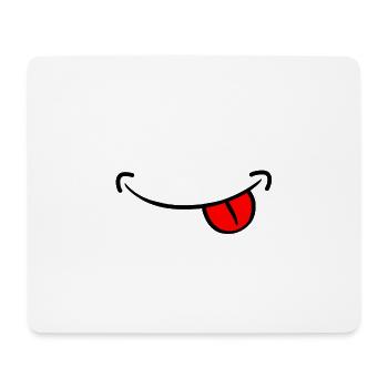 Prankster smile - Mouse Pad (horizontal) - white - Front