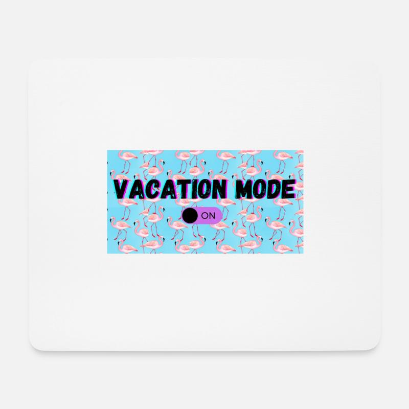 Urlaubs Modus An - Mousepad (Querformat) - Weiß