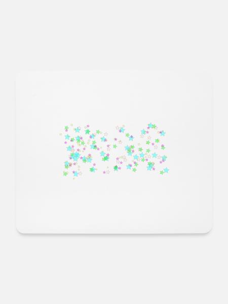 Sterne - Mousepad (Querformat) - Weiß