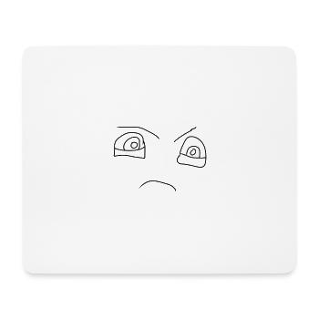 quoi - Tapis de souris (format paysage) - blanc - Devant
