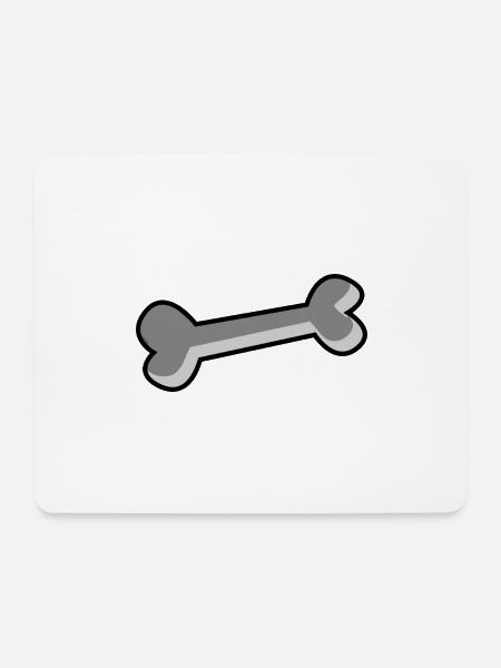 Knochen - Mousepad (Querformat) - Weiß