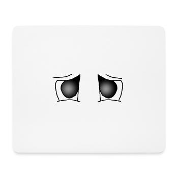Yeux tristes - Tapis de souris (format paysage) - blanc - Devant