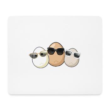 Oeufs,Oeuf,Famille d’oeufs,Famille,Lunettes de soleil - Tapis de souris (format paysage) - blanc - Devant