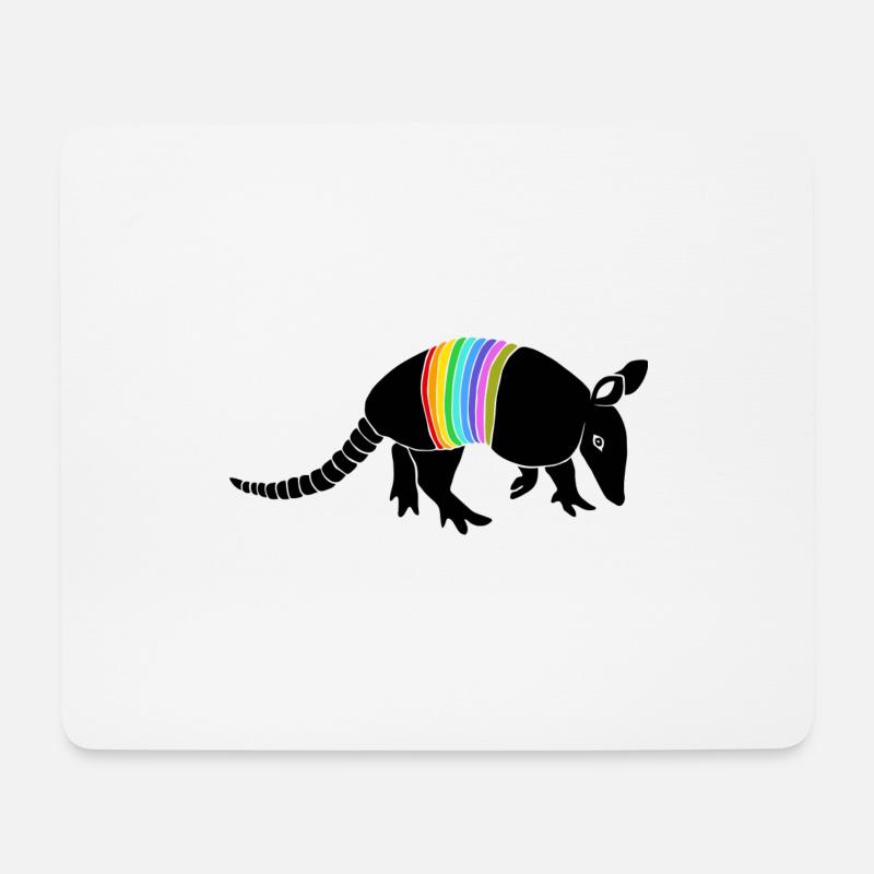 armadillo gürteltier gürtel tier faultier - Mousepad (Querformat) - Weiß