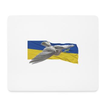 Paix Ukraine - Tapis de souris (format paysage) - blanc - Devant