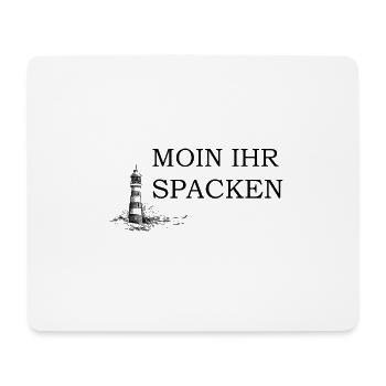 Moin Ihr Spacken Segeln Leuchtturm Geschenk - Mousepad (Querformat) - Weiß - Vorne