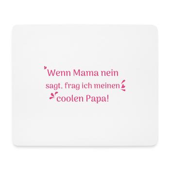 lustige sprüche cooler papa - Mousepad (Querformat) - Weiß - Vorne
